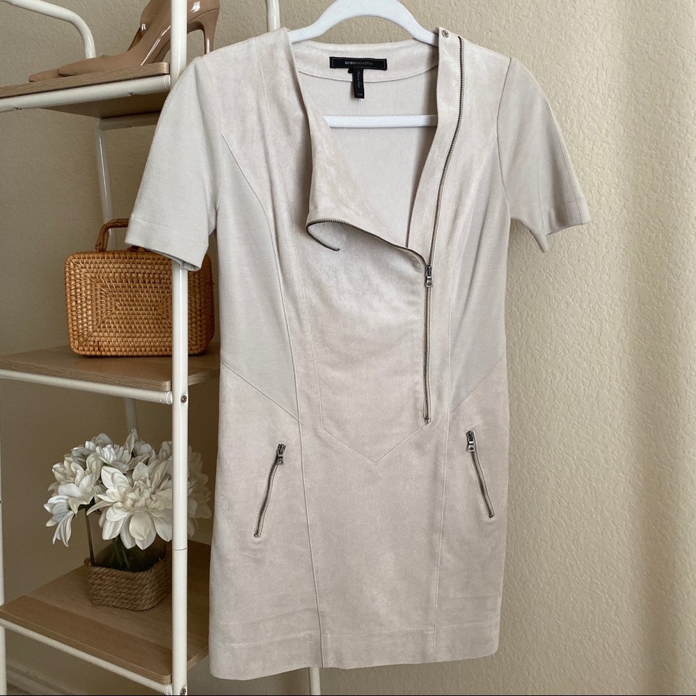 BCBG MaxAzria Suede Dress